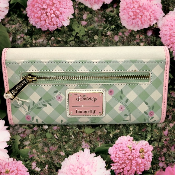 Loungefly Disney Bambi Springtime Gingham Crossbody Bag Wallet Set - Picture 7 of 8